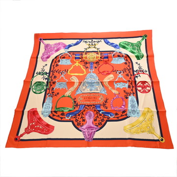 エルメス カレ 90 ETRIERS マルチカラー シルク100％ レディース 【中古】【other】