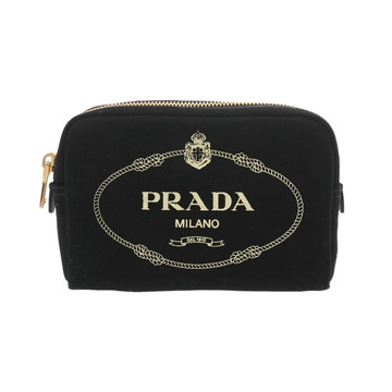 プラダ カナパロゴ ブラック 1NA021 キャンバス レディース 【中古】【bag】
