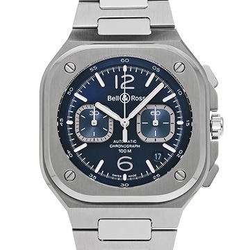 ベル＆ロス BR 05 クロノ ブルースチール BR05C-BU-ST/SST ブルー メンズ 時計 【中古】【wristwatch】