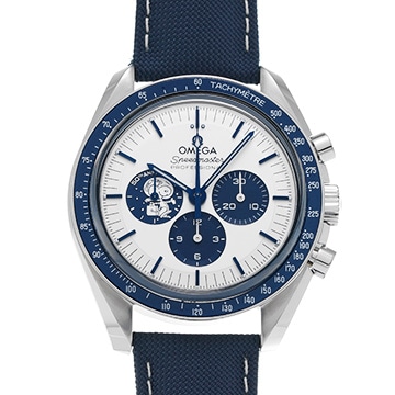 オメガ スピードマスター ムーンウォッチ コーアクシャル マスタークロノメーター シルバー スヌーピーアワード 310.32.42.50.02.001 シルバー/ブルー メンズ 時計 【中古】【wristwatch】