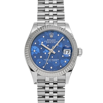 ロレックス デイトジャスト 31 278274 アズーロブルー フローラルモチーフ/ダイヤモンド ユニセックス 時計 【中古】【wristwatch】
