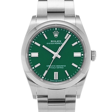ロレックス オイスターパーペチュアル 36 126000 グリーン メンズ 時計 【中古】【wristwatch】