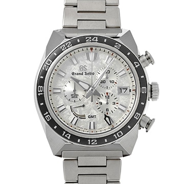 グランドセイコー スポーツコレクション スプリングドライブ クロノグラフ GMT SBGC253 シャイニーホワイト メンズ 時計 【中古】【wristwatch】