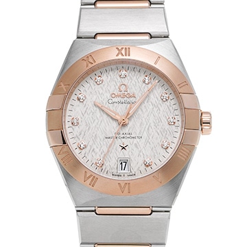 オメガ コンステレーション 36 mm マスタークロノメーター 131.20.36.20.52.001 クリーミーシルバー/ダイヤモンド メンズ 時計 【中古】【wristwatch】