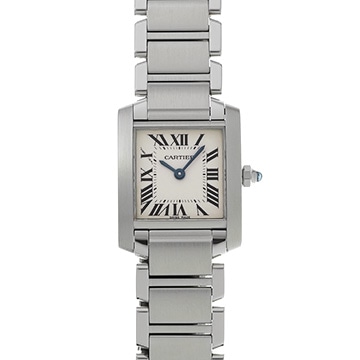 カルティエ タンクフランセーズ SM W51008Q3 シルバー レディース 時計 【中古】【wristwatch】