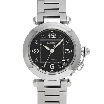 カルティエ パシャC W31043M7 ブラック ユニセックス 時計 【中古】【wristwatch】