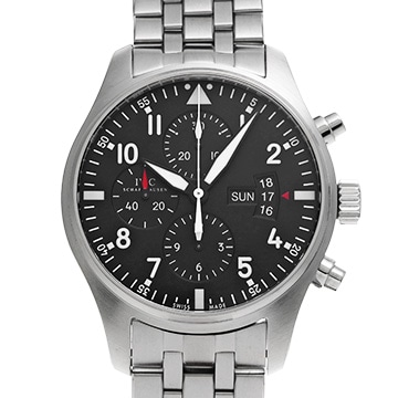 IWC パイロットウォッチ クロノグラフ IW377704 ブラック メンズ 時計 【中古】【wristwatch】