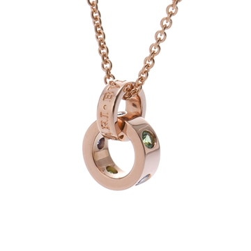 ブルガリ ローマンソルベ ネックレス ゴールド 352619 K18ピンクゴールド PG レディース ジュエリー 【中古】【jewelry】