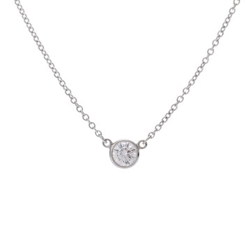 ティファニー バイザヤード ネックレス シルバー Pt950プラチナ レディース ジュエリー 【中古】【jewelry】