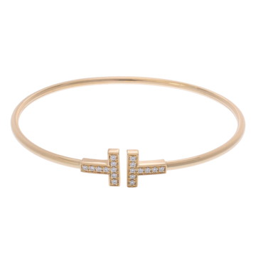 ティファニー Tワイヤー ブレスレット ゴールド K18イエローゴールド YG レディース ジュエリー 【中古】【jewelry】