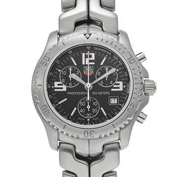 タグ ホイヤー リンク クォーツ CT1111.BA0550 ブラック メンズ 時計 【中古】【wristwatch】