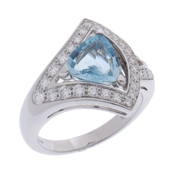 ブルガリ ディーヴァドリーム リング シルバー 354065 K18ホワイトゴールド WG レディース ジュエリー 【中古】【jewelry】