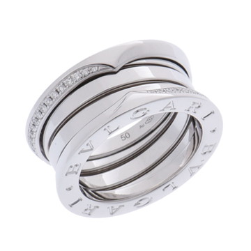 ブルガリ B.ZERO1リング #50 デミパヴェ シルバー 359703 K18ホワイトゴールド WG レディース ジュエリー 【中古】【jewelry】