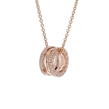 ブルガリ B-ZERO1 レジェンド ネックレス ゴールド 354195 K18ピンクゴールド PG レディース ジュエリー 【中古】【jewelry】