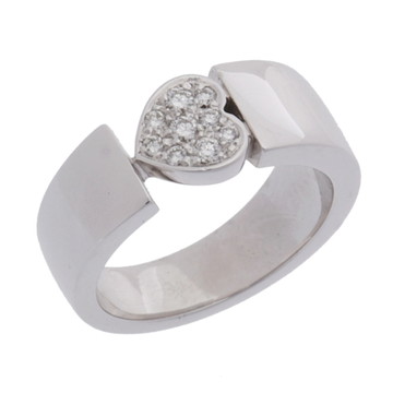 ピアジェ ジュリエット ハート リング シルバー K18ホワイトゴールド WG レディース ジュエリー 【中古】【jewelry】