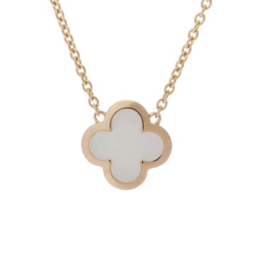 ヴァン クリーフ&アーペル ピュアアルハンブラ ネックレス ゴールド K18イエローゴールド YG ユニセックス ジュエリー 【中古】【jewelry】