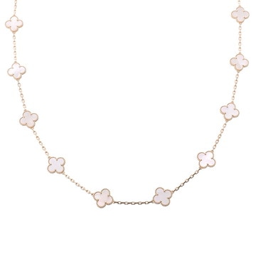 ヴァン クリーフ&アーペル ヴィンテージアルハンブラ ロングネックレス 20P ゴールド VCARA42100 K18イエローゴールド YG レディース ジュエリー 【中古】【jewelry】