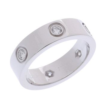 カルティエ ラブリング #53 6PD シルバー K18ホワイトゴールド WG レディース ジュエリー 【中古】【jewelry】