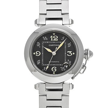 カルティエ パシャC W31043M7 ブラック ユニセックス 時計 【中古】【wristwatch】