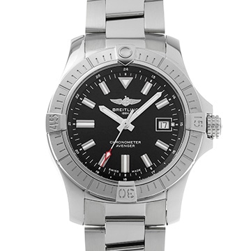 ブライトリング アベンジャー オートマチック 43 A17318101B1A1 ブラック メンズ 時計 【中古】【wristwatch】