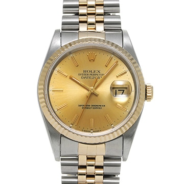 ロレックス デイトジャスト 16233 シャンパン メンズ 時計 【中古】【wristwatch】