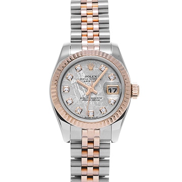 ロレックス デイトジャスト 179171 メテオライト/ダイヤモンド レディース 時計 【中古】【wristwatch】