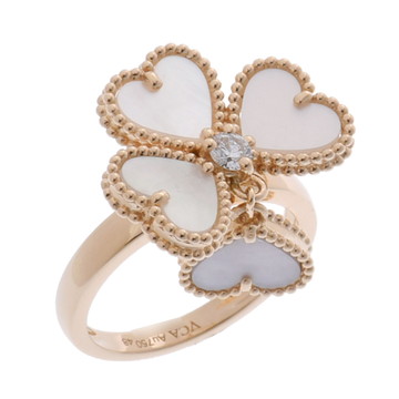 ヴァン クリーフ&アーペル スウィートハート エフイヤージュ リング #48 ゴールド VCARN5P348 K18イエローゴールド YG ユニセックス ジュエリー 【中古】【jewelry】