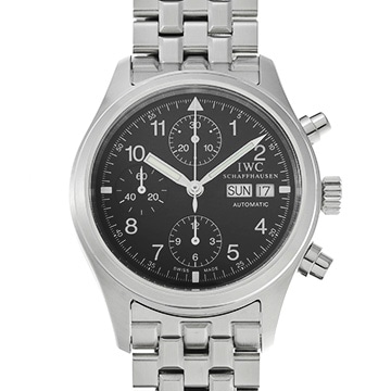 IWC フリーガー クロノグラフ IW370607 ブラック メンズ 時計 【中古】【wristwatch】