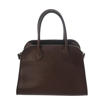 ノーブランド THE ROW Soft Margaux 10 ダークブラウン  W1190 レザー レディース バッグ 【中古】【bag】