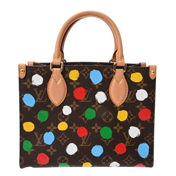 ルイ ヴィトン モノグラムペインティッドドット LV×YK オンザゴー PM ブラウン M46380 モノグラムキャンバス レディース バッグ 【中古】【bag】