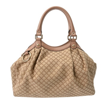 グッチ ディアマンテ スーキーハンドバッグ ベージュ/ブラウン/ピンク 211944 527066 キャンバス/レザー レディース バッグ 【中古】【bag】