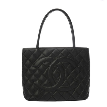 シャネル マトラッセ 復刻トート ブラック A01804 キャビアスキン レディース バッグ 【中古】【bag】