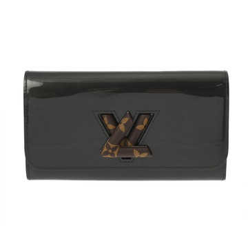 ルイ ヴィトン モノグラム ポルトフォイユ・ツイスト マリーヌ M64416 パテントカーフ レディース 財布 【中古】【purse】