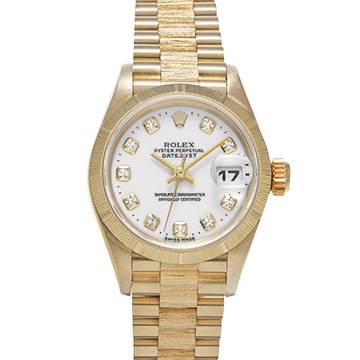 ロレックス デイトジャスト 69278G ホワイト/ダイヤモンド レディース 時計 【中古】【wristwatch】