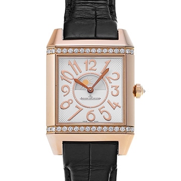 ジャガー ルクルト レベルソ スクアドラ レディ デュエット Q7052421 シルバー/ブラック レディース 時計 【中古】【wristwatch】