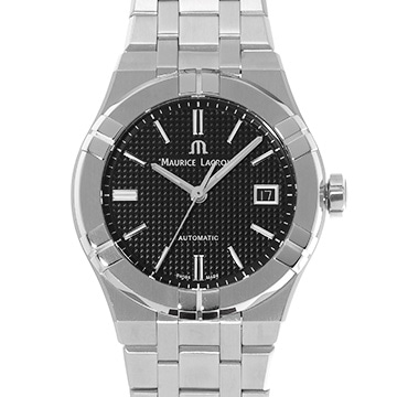 モーリス ラクロア アイコン オートマティック 39mm AI6007-SS002-330-1 ブラック メンズ 時計 【中古】【wristwatch】