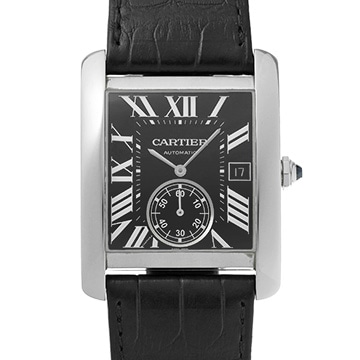 カルティエ タンク MC W5330004 ブラック メンズ 時計 【中古】【wristwatch】