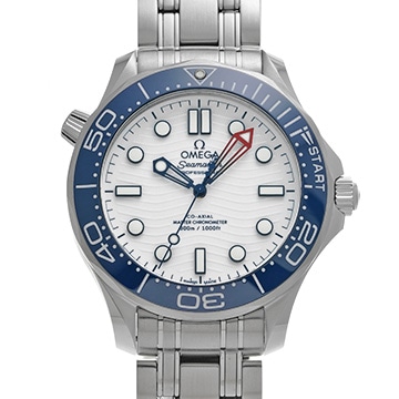 オメガ シーマスター ダイバー300 アメリカズカップ コーアクシャル マスタークロノメーター 210.30.42.20.04.002 ホワイト メンズ 時計 【中古】【wristwatch】