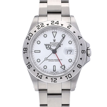 ロレックス エクスプローラーII 16570 ホワイト メンズ 時計 【中古】【wristwatch】