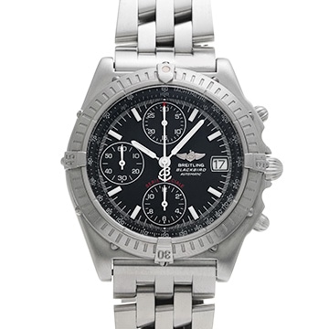 ブライトリング クロノマット ブラックバード A13350 ブラック メンズ 時計 【中古】【wristwatch】