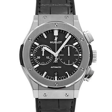 ウブロ クラシックフュージョン チタニウム クロノグラフ 521.NX.1171.LR マットブラック メンズ 時計 【中古】【wristwatch】