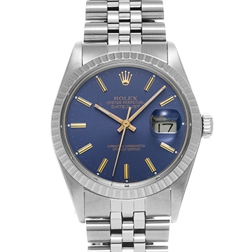 ロレックス デイトジャスト 16030 ブルー メンズ 時計 【中古】【wristwatch】