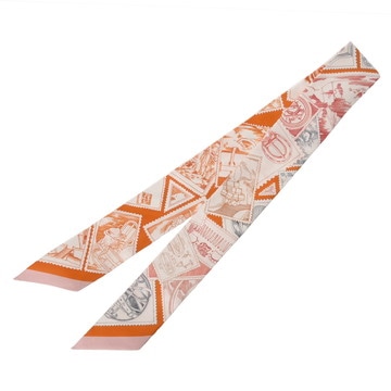 エルメス ツイリー LE PHILATELISTE DU FAUBOURG マルチカラー シルク100% レディース 【未使用】【other】