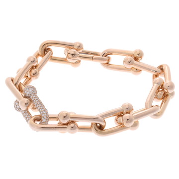 ティファニー ハードウェア ラージリンク ブレスレット ゴールド K18ピンクゴールド PG レディース ジュエリー 【中古】【jewelry】