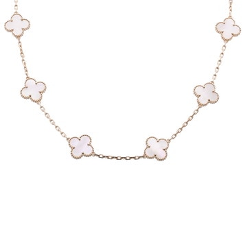 ヴァン クリーフ&アーペル ヴィンテージアルハンブラ ネックレス 10P ゴールド VCARA42800 K18イエローゴールド YG レディース ジュエリー 【中古】【jewelry】