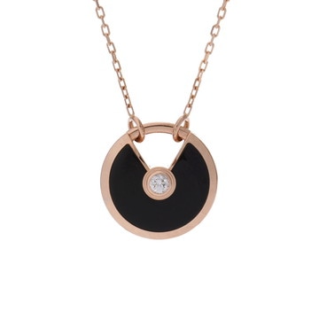 カルティエ アミュレット ネックレス SM ゴールド CRB7224558 K18ピンクゴールド PG レディース ジュエリー 【中古】【jewelry】