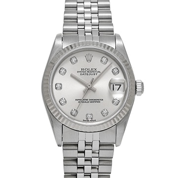 ロレックス デイトジャスト 78274G シルバー/ダイヤモンド ユニセックス 時計 【中古】【wristwatch】