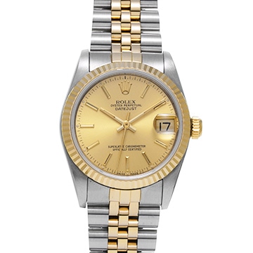 ロレックス デイトジャスト 68273 シャンパン ユニセックス 時計 【中古】【wristwatch】