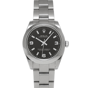 ロレックス オイスターパーペチュアル 31 177200 ブラック ユニセックス 時計 【中古】【wristwatch】
