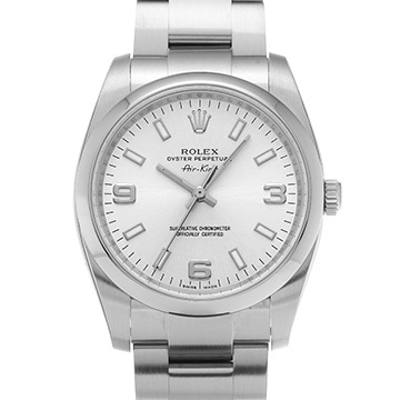 ロレックス エアキング 114200 シルバー メンズ 時計 【中古】【wristwatch】